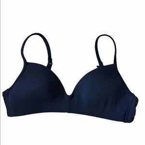 Delta Girls Black Adjustable Padded Bra 32A